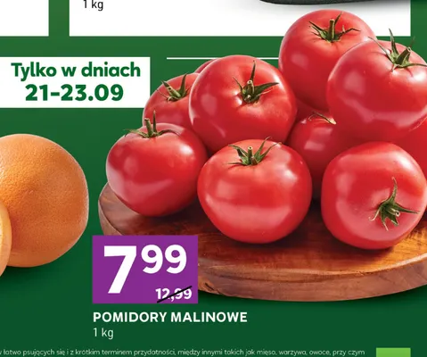 Pomidory malinowe promocja w Stokrotka