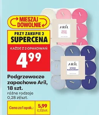 Podgrzewacze zapachowe Aril Intense Blackcurrant promocja w Biedronka