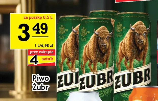 Piwo Żubr promocja w Gram Market