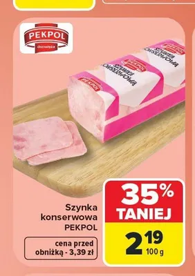 Szynka konserwowa Pekpol promocja w Carrefour Market