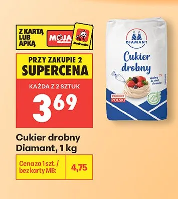 Cukier drobny Diamant promocja w Biedronka