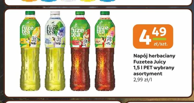 Napój herbaciany Fuzetea Juicy promocja w Gama
