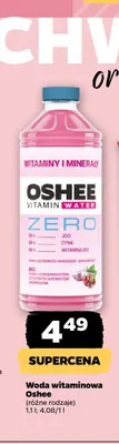 Woda witaminowa Oshee Zero promocja w Netto