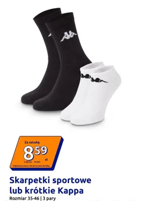 Skarpetki krótkie Kappa rozmiar 35-46 3 pary promocja w Action
