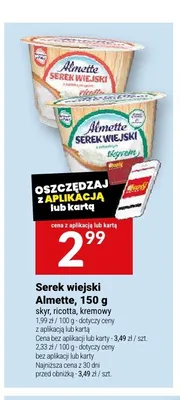 Serek wiejski Almette skyr promocja w Twój Market