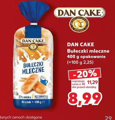 Bułeczki mleczne Dan Cake promocja w Kaufland