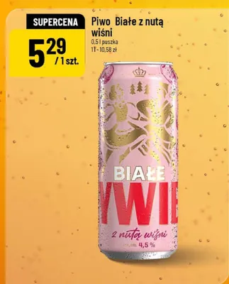 Piwo Białe z nutą wiśni Żywiec promocja w POLOmarket