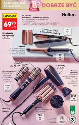 Prostownica z wymiennymi płytkami promocja w Biedronka