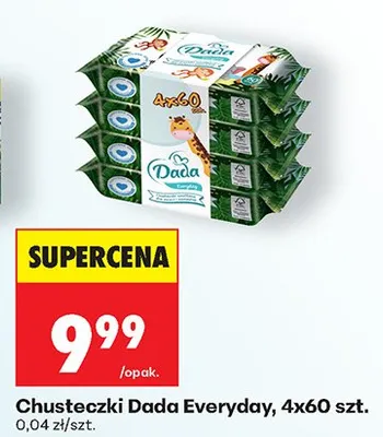 Chusteczki Dada Everyday promocja w Biedronka