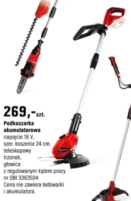 Podkaszarka akumulatorowa promocja w OBI