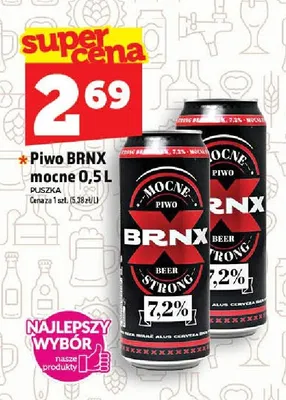 Piwo BRNX mocne promocja w TOPAZ