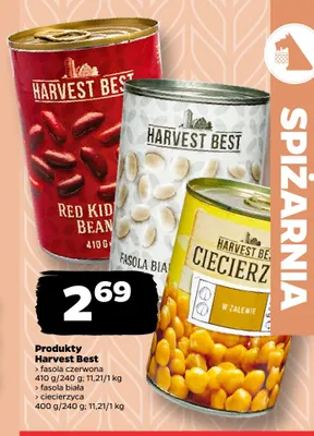 Fasola czerwona Harvest Best promocja w Netto