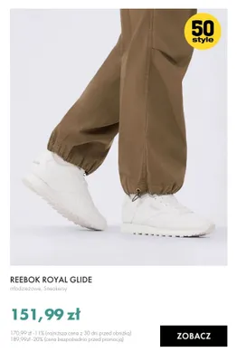 Sneakersy młodzieżowe REEBOK ROYAL GLIDE promocja w 50 style