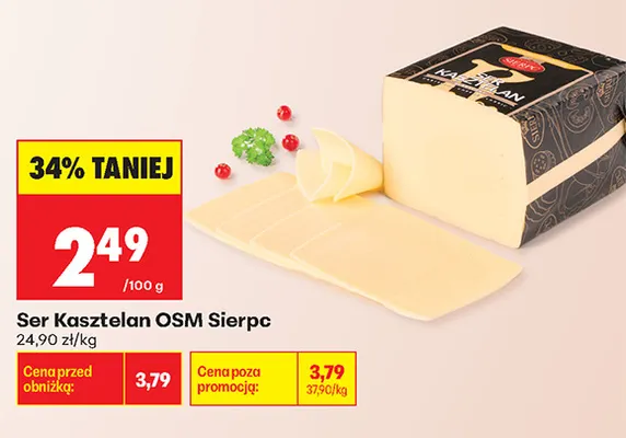 Ser Kasztelan OSM Sierpc promocja w Biedronka
