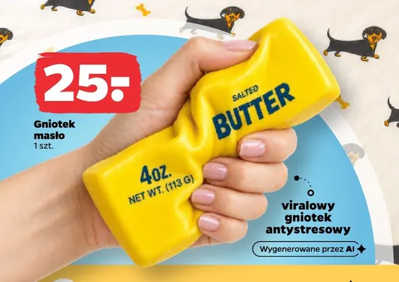 Gniotek masło promocja w Netto
