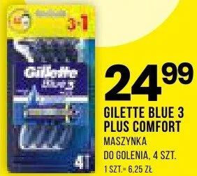 Maszynka do golenia Gillette Blue 3 Plus Comfort promocja w Drogerie Natura