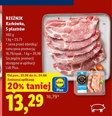 Karkówka Rzeźnik promocja w Lidl