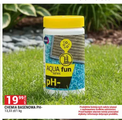 Chemia basenowa pH- Aqua fun promocja w Merkury Market