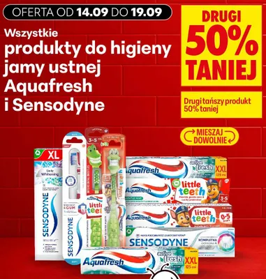 Pasta do zębów dla dzieci Aquafresh Little Teeth Gentle Mint 3-5 lat promocja w Biedronka
