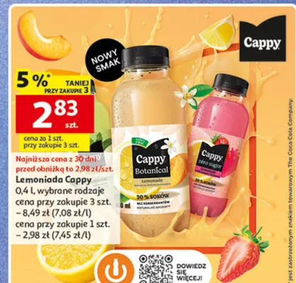 Lemoniada Cappy promocja w Auchan