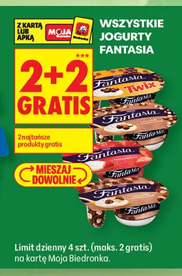 Jogurty Fantasia promocja w Biedronka