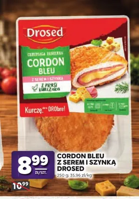Cordon Bleu z serem i szynką Drosed promocja w Stokrotka