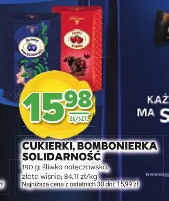 Cukierki, bombonierka śliwka nałęczowska promocja w Stokrotka