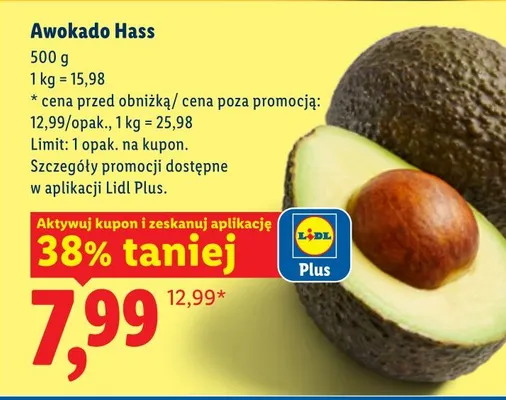 Awokado Hass promocja w Lidl