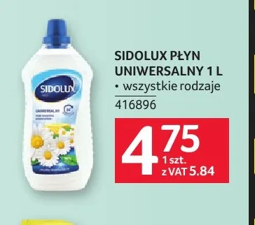 Płyn uniwersalny Sidolux 1 l promocja w Selgros