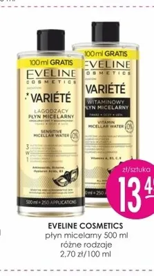 Płyn micelarny Eveline Cosmetics Variété Łagodzący promocja w Drogerie Jasmin