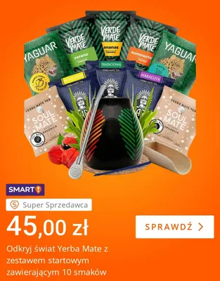 Zestaw startowy Yerba Mate 10 smaków promocja w Allegro