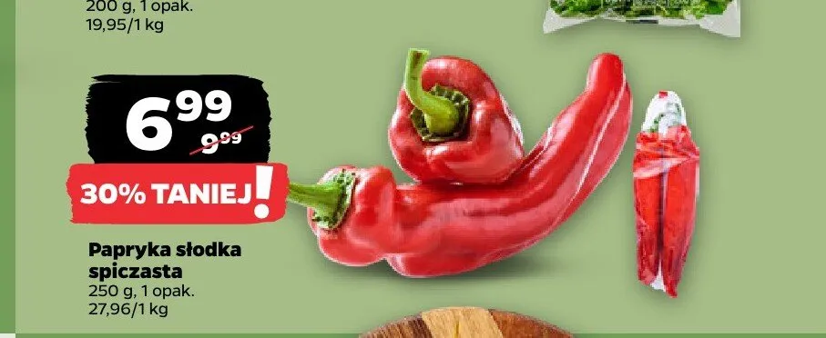 Papryka słodka spiczasta promocja w Netto