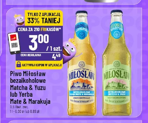 Piwo bezalkoholowe Miłosław Matcha & Yuzu promocja w POLOmarket