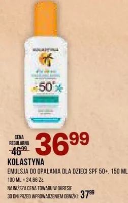 Emulsja do opalania dla dzieci SPF 50+ promocja w Drogerie Natura