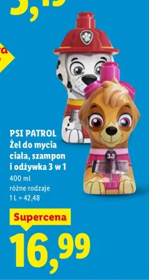 Żel do mycia ciała, szampon i odżywka 3w1 promocja w Lidl