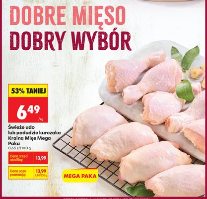 Świeży kurczak Kraina Mięs Mega Paka promocja w Biedronka