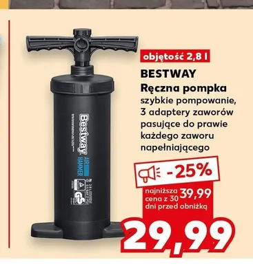 Ręczna pompka Bestway 2,8 l promocja w Kaufland