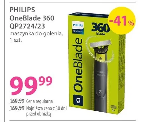 Maszynka do golenia PHILIPS OneBlade 360 QP2724/23 promocja w Hebe