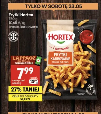 Frytki Hortex promocja w Delikatesy Centrum