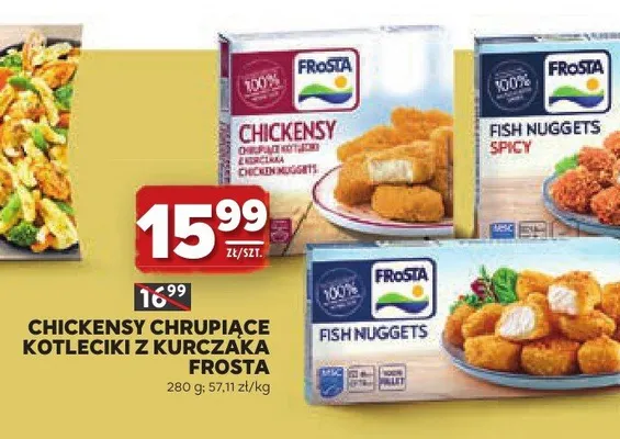Chickensy chrupiące kotleciki z kurczaka FRoSTA promocja w Stokrotka