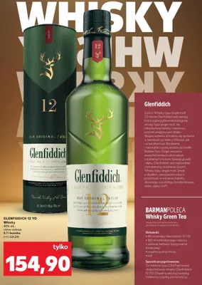 Whisky Glenfiddich 12 YO promocja w Kaufland