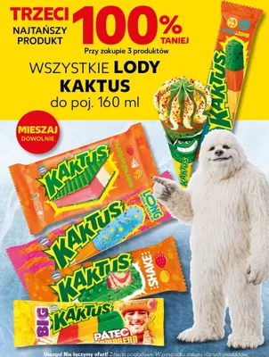 Lody rożek Nestlé Kaktus promocja w Kaufland