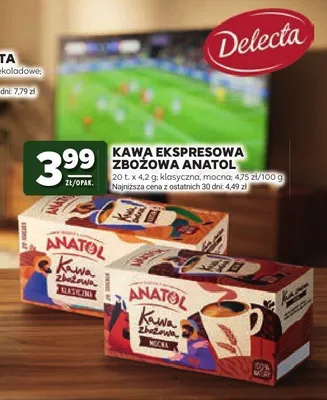 Kawa ekspresowa zbożowa klasyczna Anatol 20-pak promocja w Stokrotka