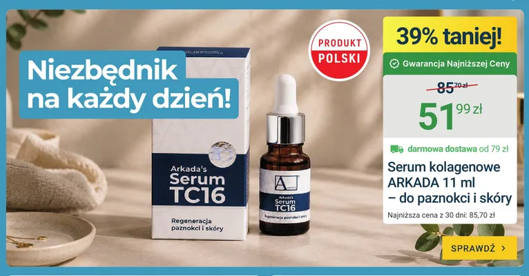 Serum kolagenowe Arkada do paznokci i skóry promocja w ERLI