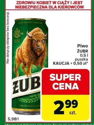 Piwo puszka promocja w Carrefour Express