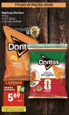 Nachosy Doritos Mexican Beef Burrito promocja w Delikatesy Centrum
