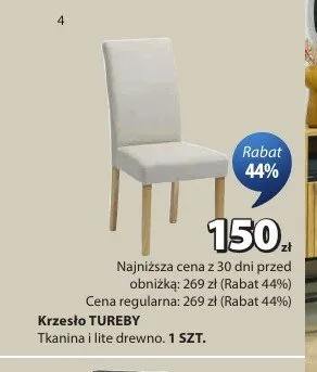Krzesło TUREBY promocja w Jysk