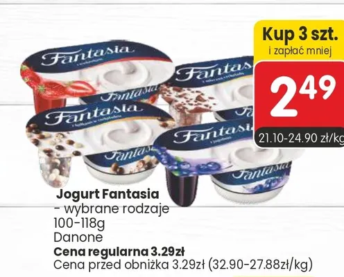 Jogurt Fantasia Danone promocja w Market Point