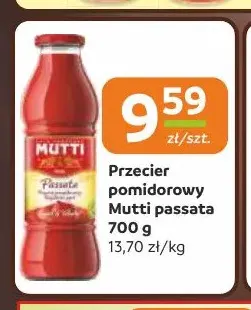 Przecier pomidorowy Mutti passata promocja w Gama