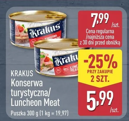 Konserwa turystyczna  promocja w Aldi